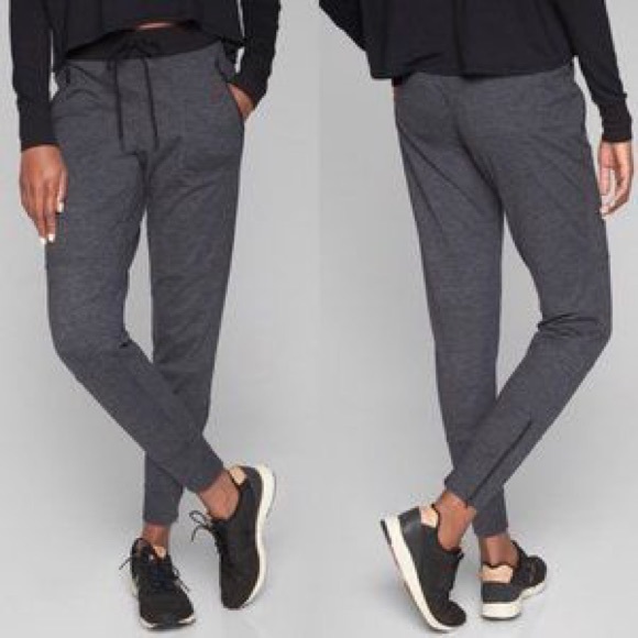 Athleta Pants - Athleta Flux Street Heathered Gray Jogger Pants